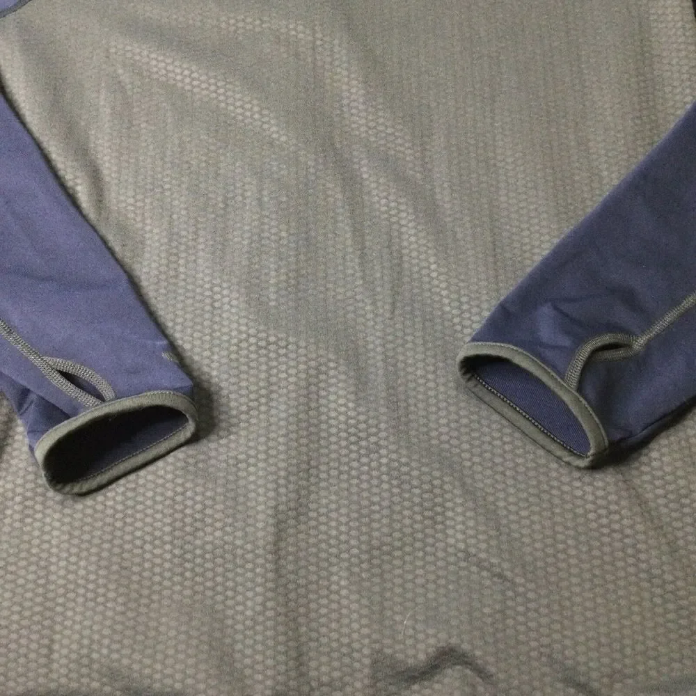 North Face Long Sleeve 1/4 Zip Pullover‎ Mens M Flight Series VaporWick Blue